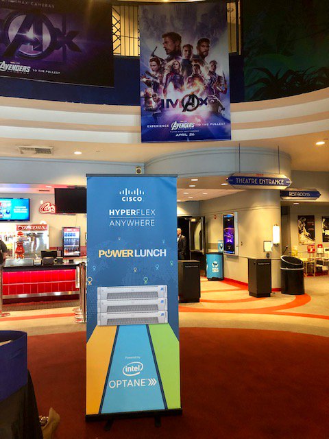 NWNComm's tweet photo. Thanks to @Cisco for joining us for a lunch and learn and IMAX movie! #Avengers #NWNCorp #Cisco #Networking https://t.co/rG16GqTP8U