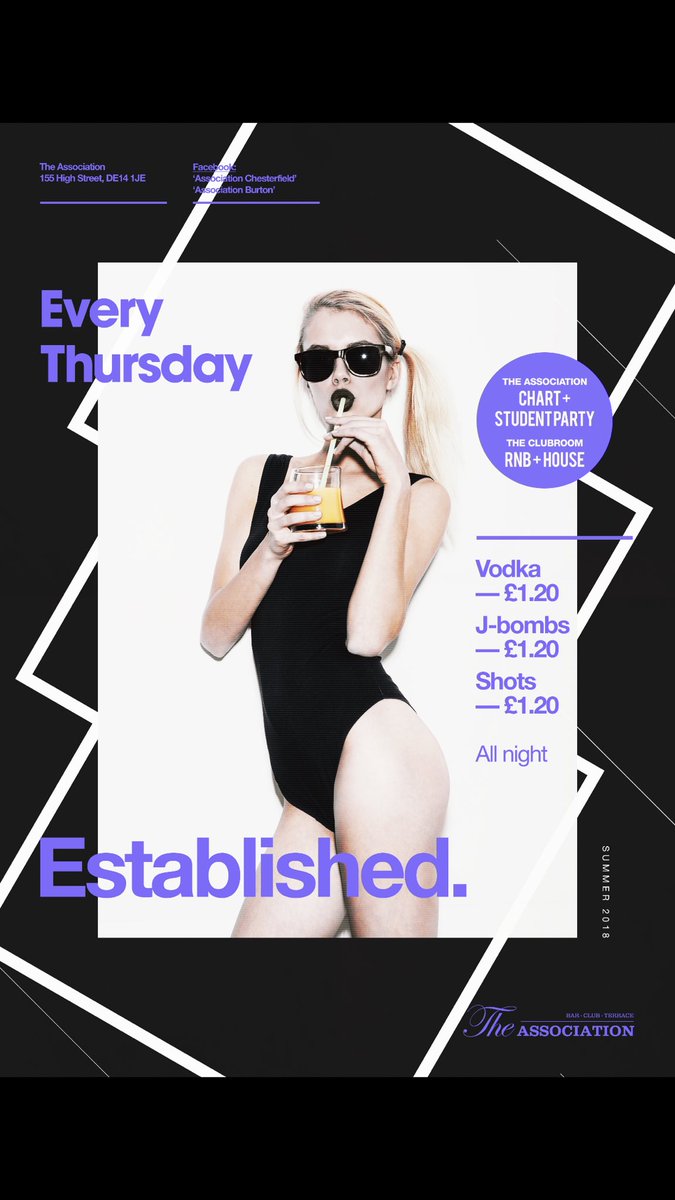 AssociationBurt's tweet image. Don’t forget it’s £1.20 deals tonight! 💜

#2rooms #4AM #£1.20deals