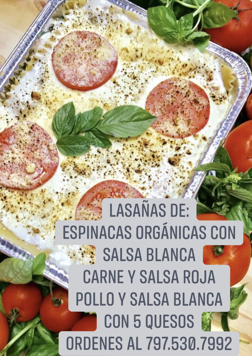 YOPBanquets's tweet image. #lasagna #ordersformothersday #wecookforyou #cheese #basil #oregano #yopbanquetsservices #order #chicken #meat #spinach 
For orders call 787.530.7992
