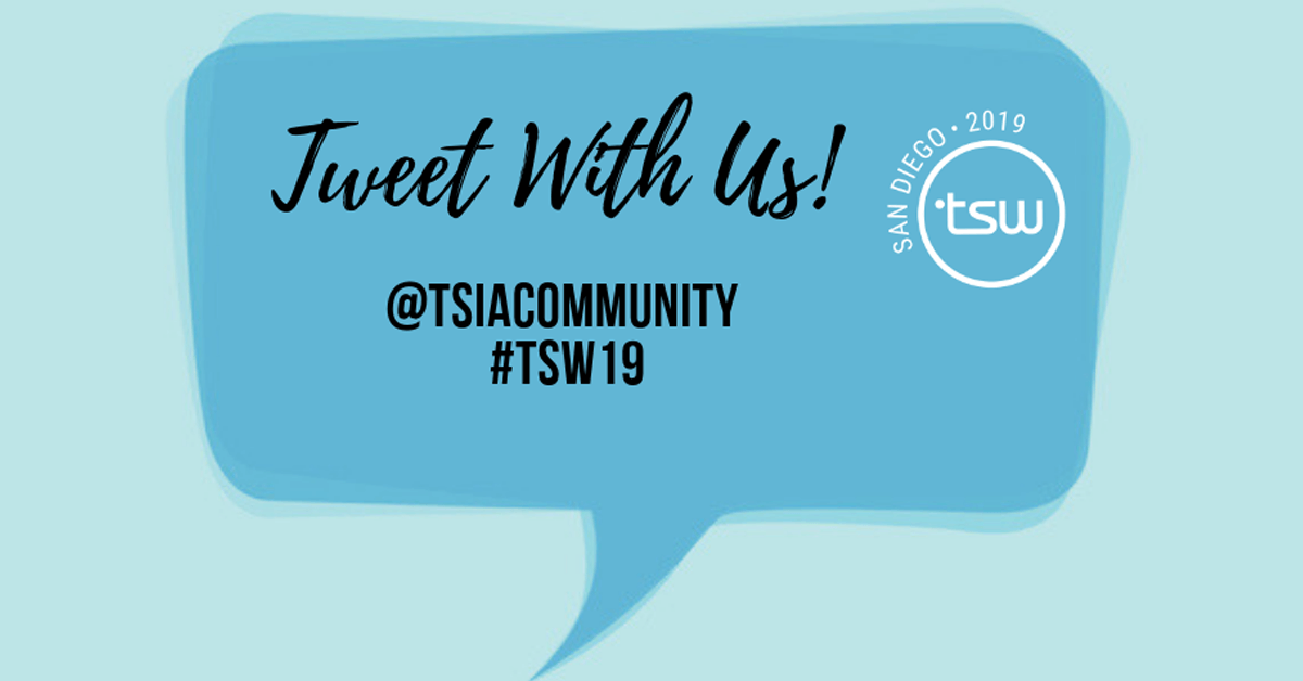 Get involved in the conversation! Tweet with us to add your favorite speaker takeaways and to see what your peers are saying. It's a great way to network too!