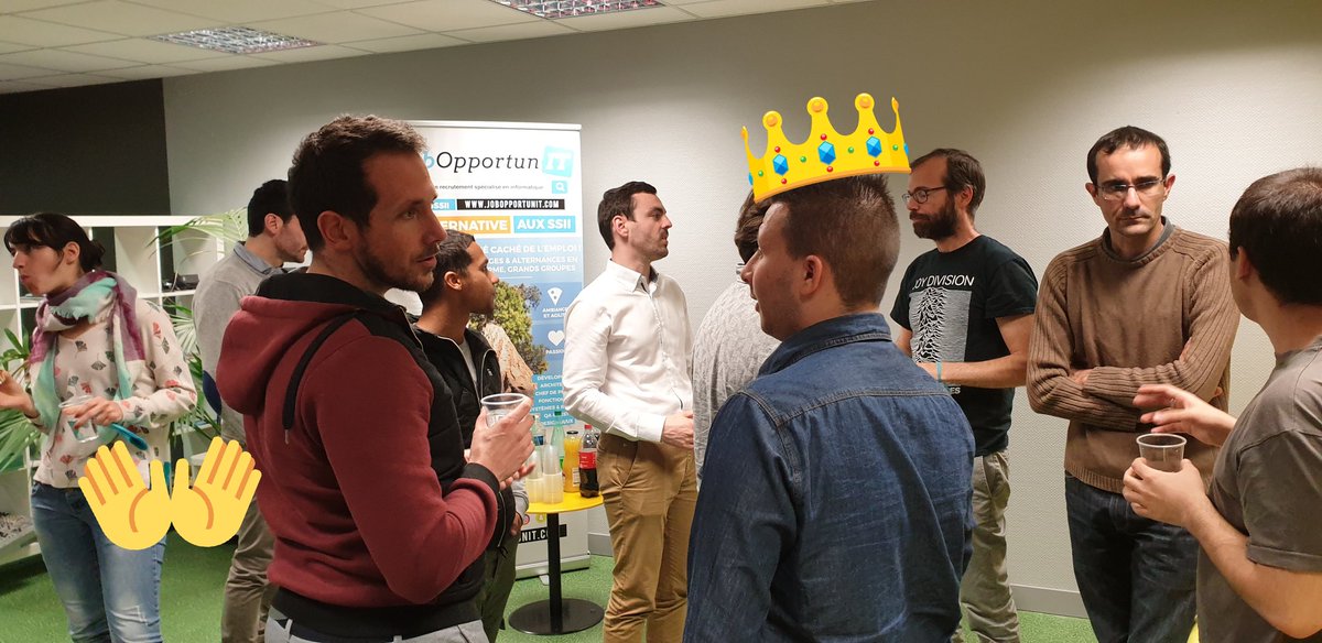 JobOpportunIT_'s tweet image. Matt au &apos;travail&apos; le networking @ #DevMobCA #MeetupFR