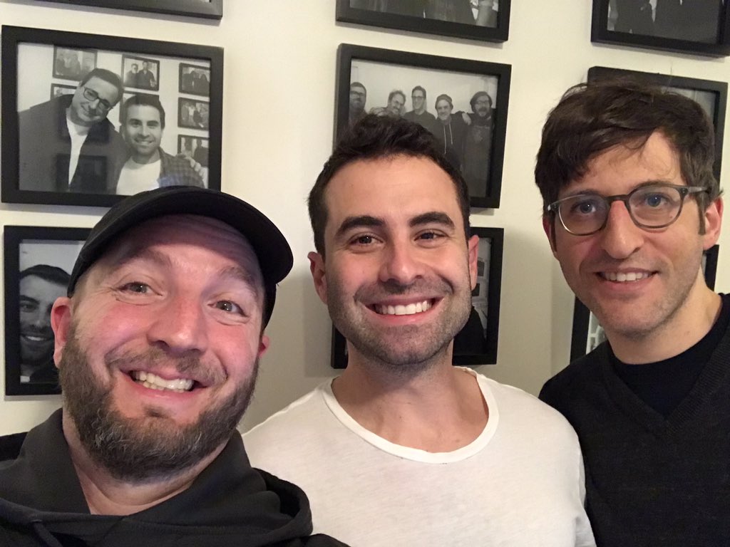 MattGoldich's tweet photo. For the final episode (for now) of @BusyPodcast, @AngeGold and I reminisced with producer @bizzyb288 over some of our favorite memories/guests. Who knows what the future will bring, but it’s been a fun ride! Thanks to all who listened. https://t.co/cijaeZKleO https://t.co/oceq4XXsME
