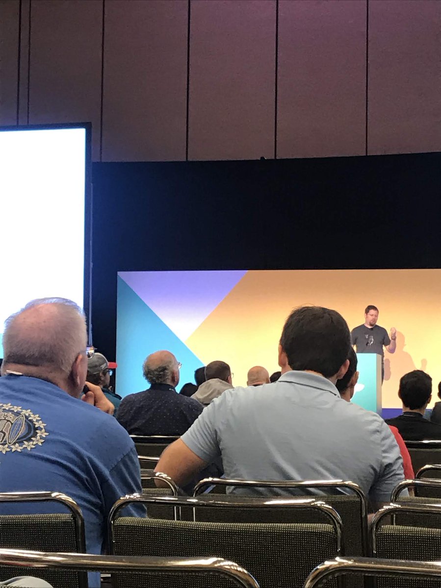 chuster321's tweet image. found Larry David @DockerCon #DockerCon2019