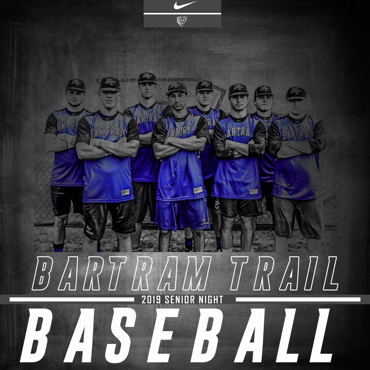 Senior night tonight in the Bears final regular season home game of the year. Come support the 8 seniors as the Bears take on Fleming Island. First pitch 6:00. 🐻⚾️ #1Option