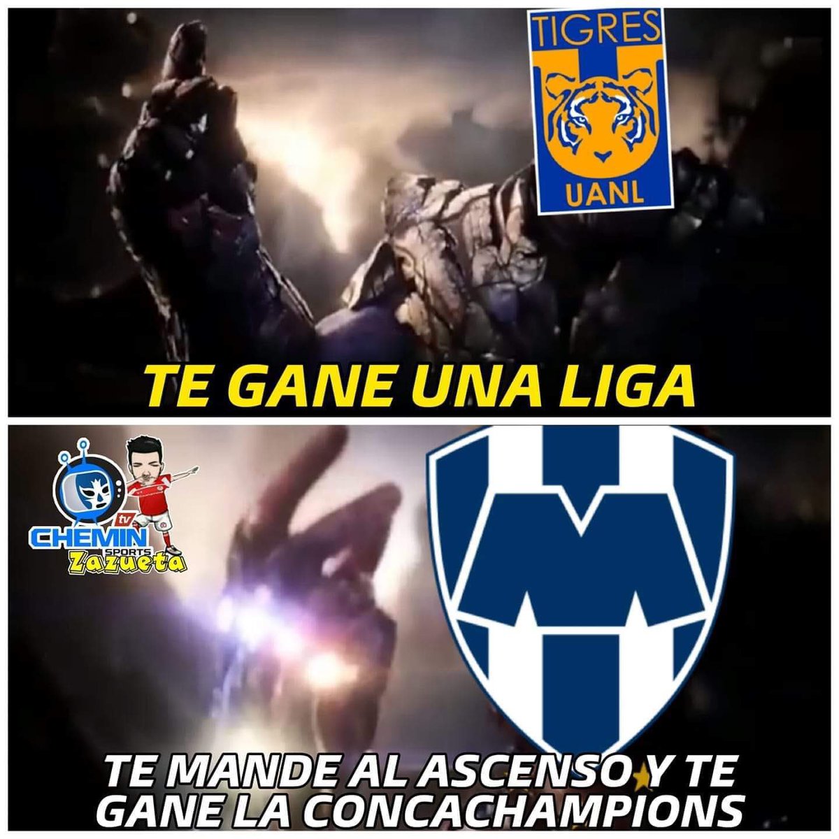 El meme de la victoria de Rayados sobre Tigres en la #FinalRegiaxFOX, image size:1200x1200