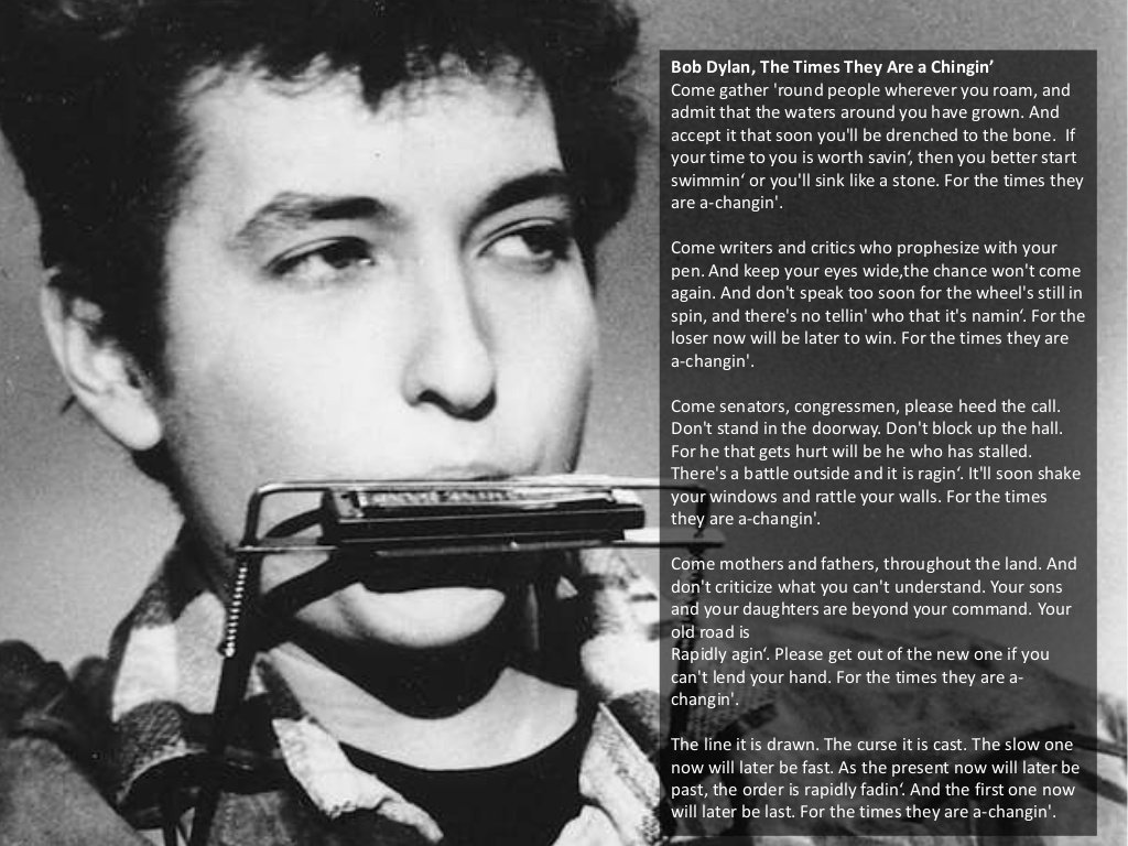 Al_Krieger's tweet photo. @AOC As one of ur millennial supporters 😉 from another millennium 🤣I 2nd that (e-)motion w/ Bob Dylan's lyrics about congress! in "The Times They Are A-Changin'" https://t.co/DCEiPGNtyP