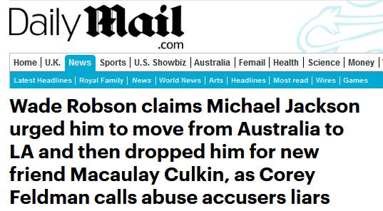 Didn't  #waderobson insinuate  #michaeljackson replaced him with Macaulay Culkin because he got too old? Problem is Culkin is 2 years OLDER than Robson, according to this info. Yall claimed he moves on to younger kidsEvery time I look at this sh!t.... -_-  #leavingneverland