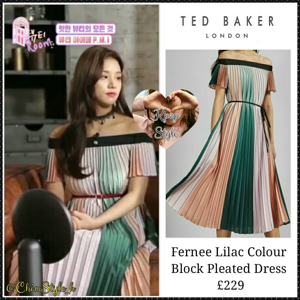 ted baker colour block dress