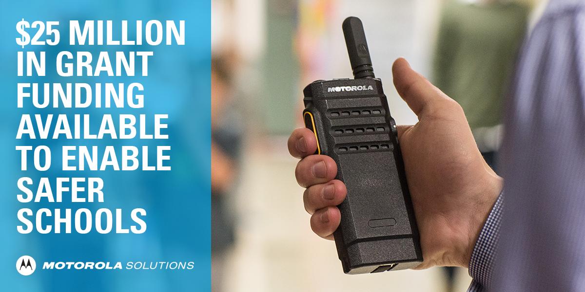 freewaycommu's tweet photo. To improve #SchoolSafety in the U.S., the COPS Office STOP School Violence Prevention Program has $25 million available for new communications and security technology. Download @MotoSolutions' grant guide to learn how to apply by May 31, 2019: https://t.co/gpm4xvWKj8 https://t.co/7KdcZRaXZq