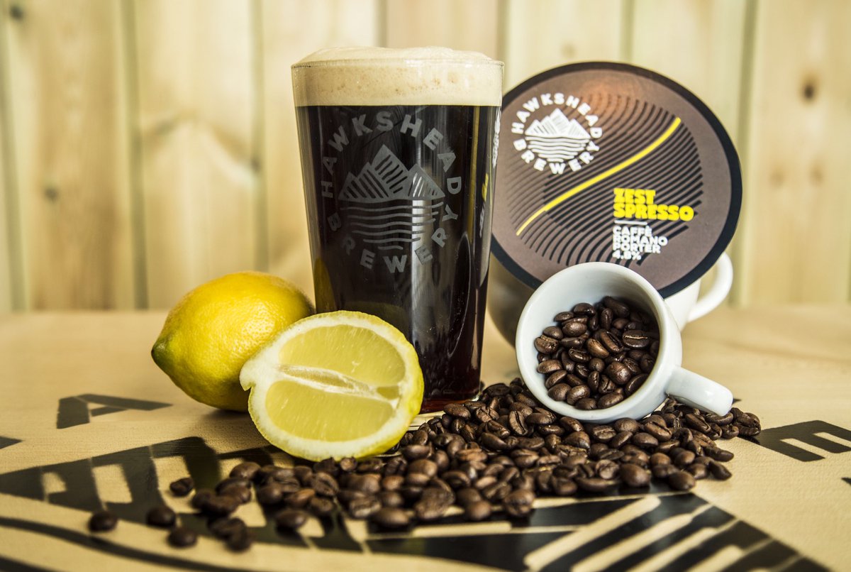 HawksheadBrewer's tweet photo. NEW BEER ALERT - ZESTSPRESSO - Caffè Romano Porter. A complex and intriguing porter. The surprisingly light body is carried by rich, robust coffee notes &amp; a heady, unmistakable aroma of lemon, slicing across your palate with zingy freshness. It shouldn't make sense, but it does! https://t.co/Vr6Erlq4JN