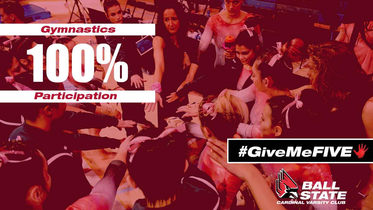 BallStateCVC's tweet photo. Hooray! @BallStateGYM has reached 100% participation for #GiveMeFIVE! Thank you for your leadership and generosity!

Join them as CVC members by visiting https://t.co/UrIe3QBKtA

#JoinCVC #WeFly #ChirpChirp https://t.co/0rLVN4YwLs