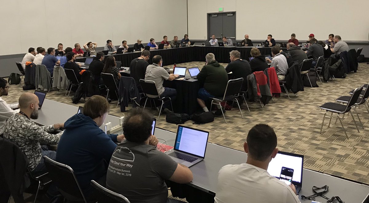 egallen's tweet photo. The Project Teams Gathering Denver is launched. Three days to discuss of the upstream work for the upcoming six months: @OpenStack Train, Kata Containers, Zuul, and all Open Infrastructure projects. https://t.co/ORhGtjy6Mf