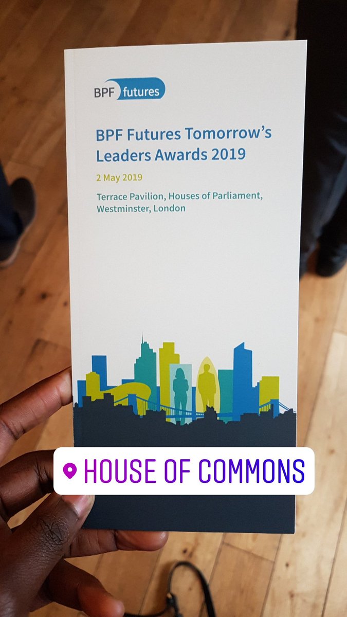 Best of luck to all the nominees tonight at <a href="/BritProp/">British Property Federation</a> Futures Tomorrow's Leaders Awards 2019 #diversity #inclusion #housesofcommons #property