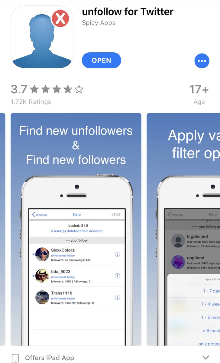 Everyone! If you need to unfollow in mass amounts, use this app! It’s incredibly useful, and saves me a lot of time!