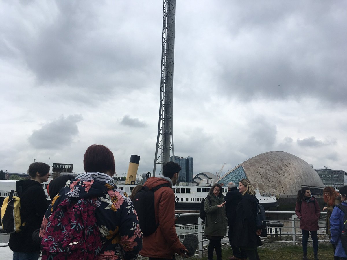 evcrabtree's tweet photo. This week I’ve been learning about participatory research at #UWSspringmethods. A highlight was the tour of Govan led by artists/activists/researchers. I now have many, many new possible lenses for my own research about Rome &amp; how its past is explored by cultural practitioners! https://t.co/YDUEgQTv9L