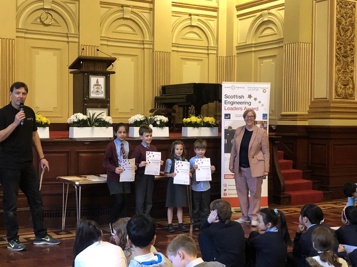 StCharlesGla's tweet photo. Our Engineers were delighted to be given Participation Certificates in today’s @primaryengineer #STEM Event and then...we won prizes in 2 categories. We won ‘Best Design’ in the Apprentice Level 2 category and were the overall winners for Engineer Level 2. #WeAreEngineers #DYW https://t.co/jcLg6xe7y7