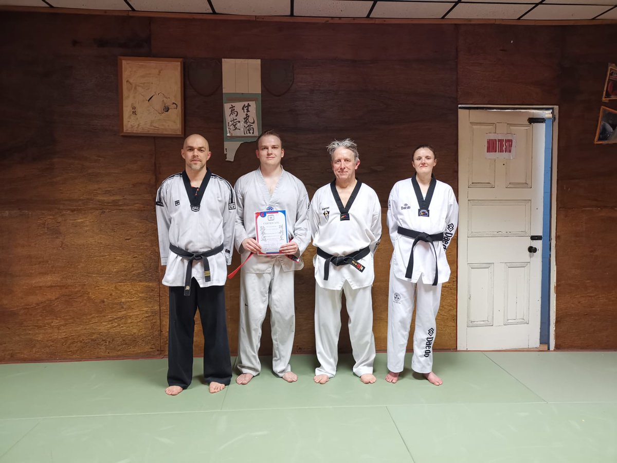 tkdbath's tweet image. Another successful grading. Congratulations to @willbridges who was promoted from 2nd Kup to 1st Kup. Well deserved!