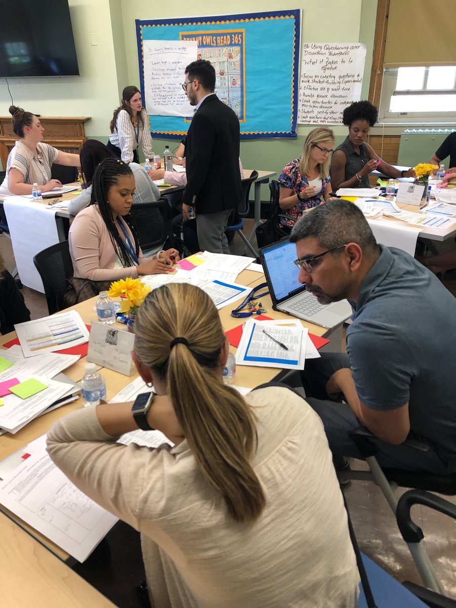 bryant_wc's tweet photo. Our teachers engaging in a very productive session of institutional rounds” #ChampionsForChildren @NDwarka1 @DOEChancellor https://t.co/Vbgqpad5Q9