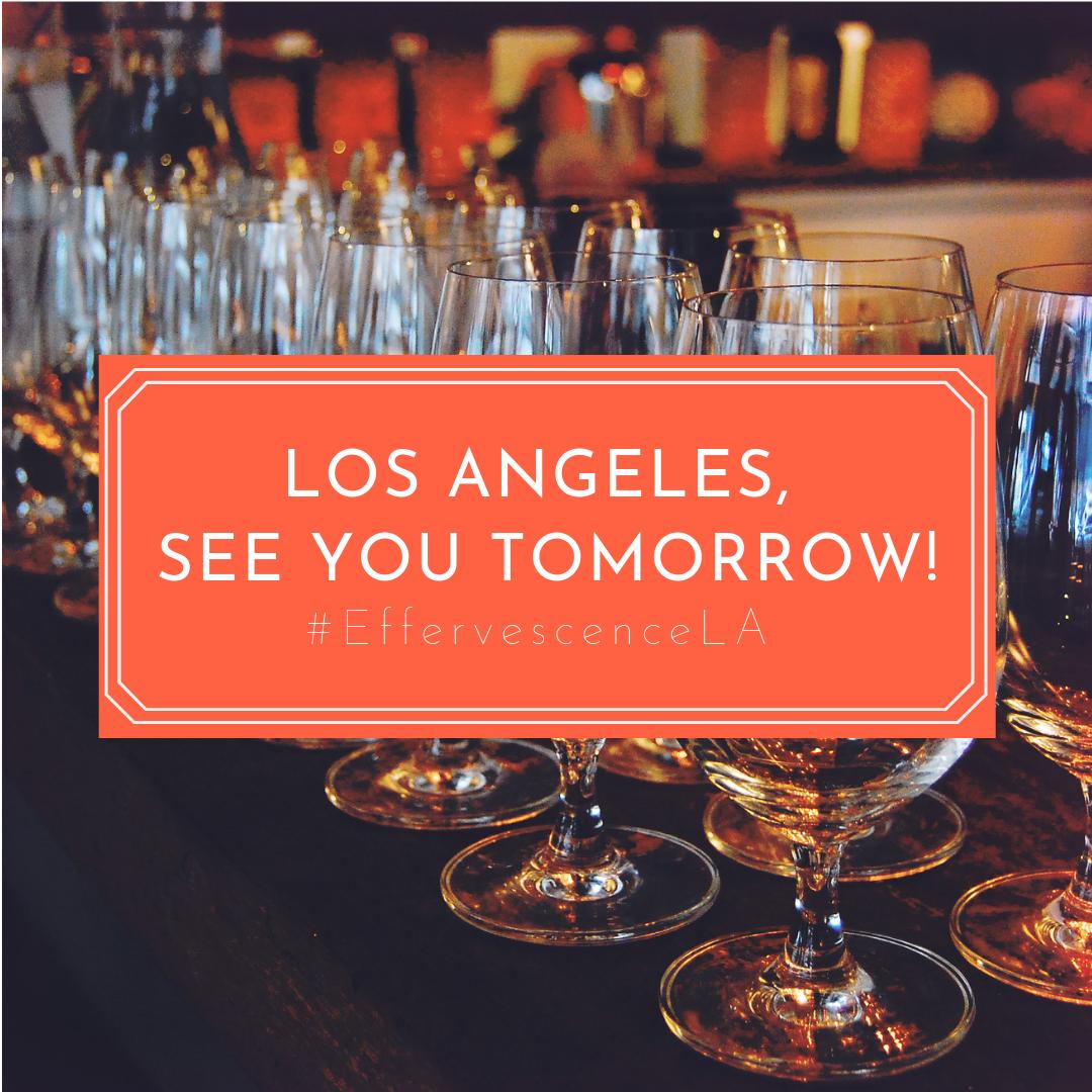 #EffervescenceLA 2019 is kicking off TOMORROW and we’re ready to go, glass in hand! See you this weekend for bubbles, bites, and friends!