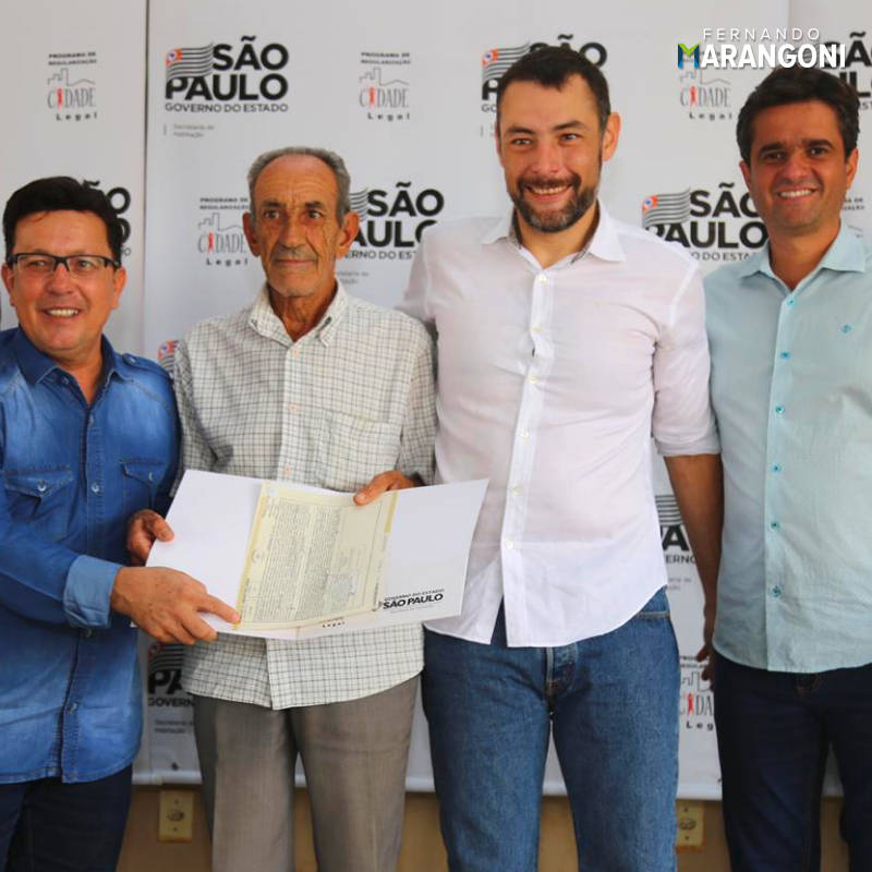 FJMarangoni's tweet photo. Parabenizo todas as famílias por essa conquista e agradeço a parceria do secretário, @flavioamary, do prefeito de Nipoã, José Lourenço, da equipe do #CidadeLegal coordenada pela secretária executiva Daniela Altavista, do deputado @geninhozuliani, (+) https://t.co/l0EA0oSO9o