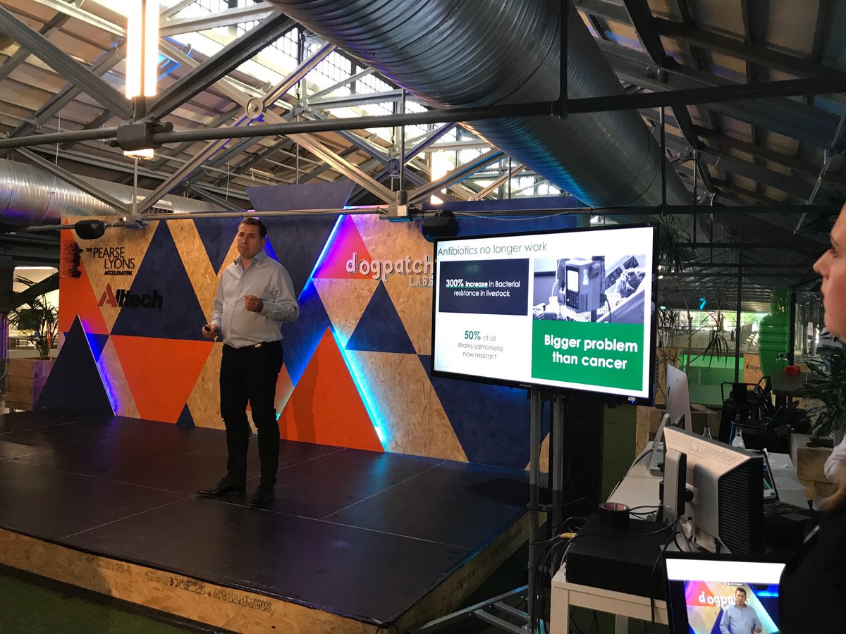 AgrilandIreland's tweet photo. Leading ag-tech start-ups present dynamic innovations at Pearse Lyons Accelerator showcase ahead of #ONE2019 in Kentucky @Alltech #Agriculture #Technology https://t.co/7sKQMz31OD