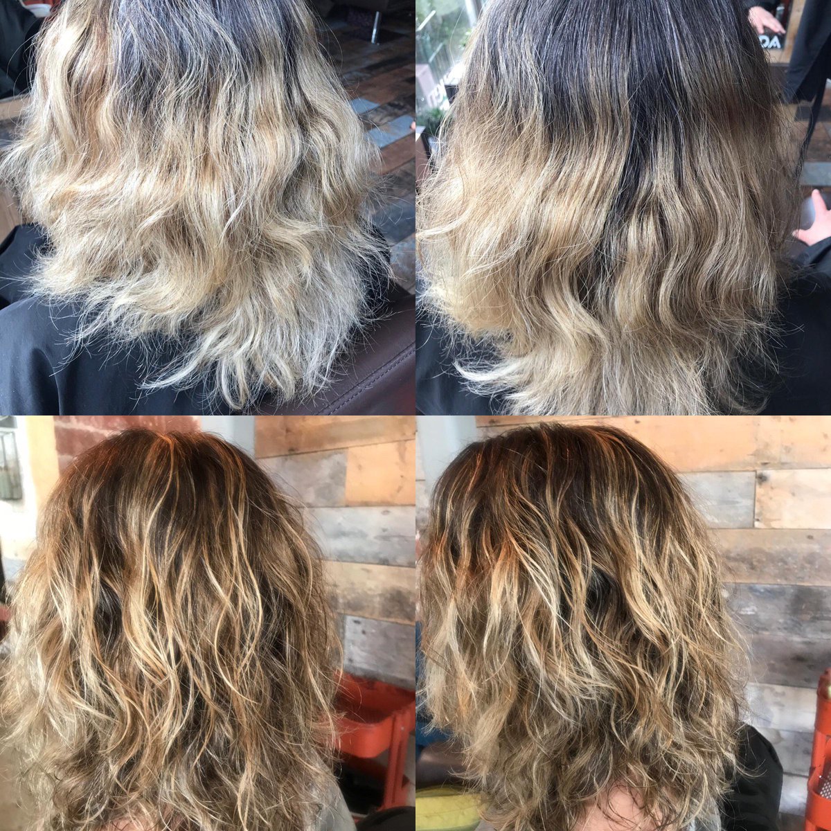 😍😍Broken up with a few tones... Finished with a shadow root.... styled with #TextureTonic 👌 Perfect 👌 #syaveda #salon #smellslikeaveda #treatyourself #colour #texture #swansea #swanseahair