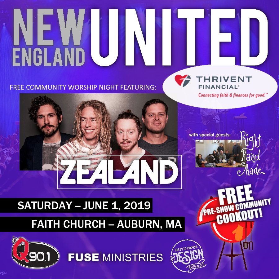 fuseconcerts's tweet photo. FREE community cookout and then a FREE worship concert with @zealandworship on June 1st!  Doesn't get much better than that!  https://t.co/UcxjXhUHai https://t.co/BPafcJhh9M