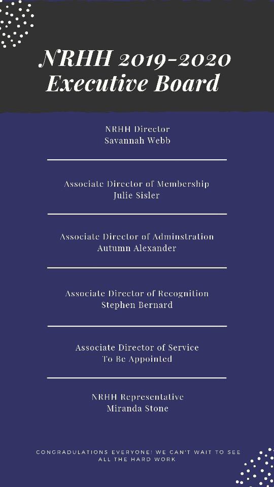 Congratulations to our 2019-2020 executive board that was sworn in last night!!!