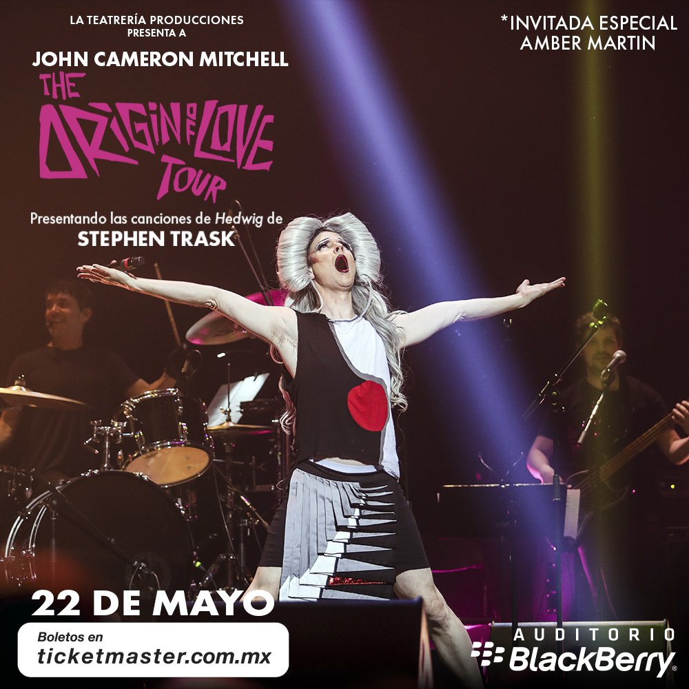 LaTeatreria's tweet photo. ¡#JohnCameronMitchell en concierto!
Presentando #TheOriginOfLoveTour en el @AuditorioBB 💄💋
📌Función 22 de mayo a las 20:30 hrs.
*Invitada especial: #AmberMartin
🎟 Boletos en @Ticketmaster_Me
❣️❣️❣️❣️❣️❣️❣️❣️❣️❣️❣️❣️❣️❣️
https://t.co/8tdFFCGuo8 https://t.co/mmCazMN3FV