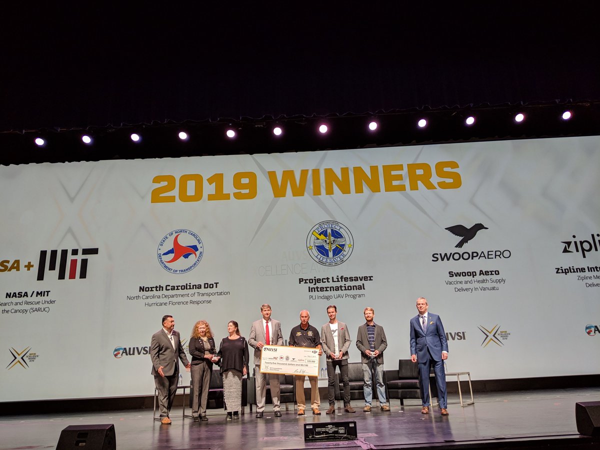 NASA wins again!🏆 NASA Langley's #ATTRACTOR team won the @AUVSIshow XCELLENCE Humanitarian Award. The ATTRACTOR project works towards human trust in autonomous systems and can significantly benefit search and rescue missions. Congrats! #auvsiXPO