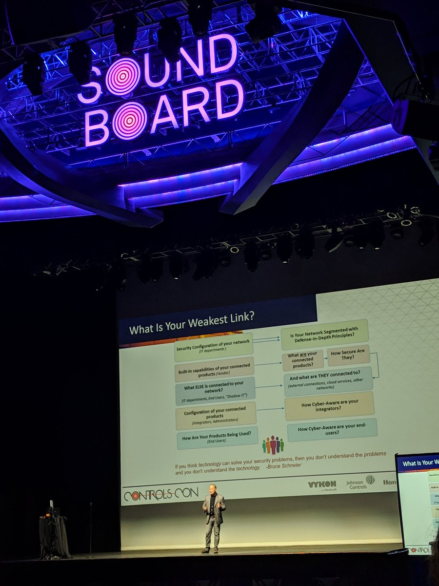 KimBrownCSE's tweet image. @KSmithTridium talking about the importance of cyber security in BAS and integration at #ControlsCon