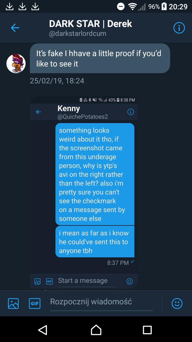 ethanchaotic's tweet image. @/us_kingdom This guy going around as his original name "kingdom hearts facts" decided to see if he could make the situation of the REAL "Ytp4life" (who now goes by "darkstarlordcum) to make a situation of him being a "pedophile" seem worse (1/2)