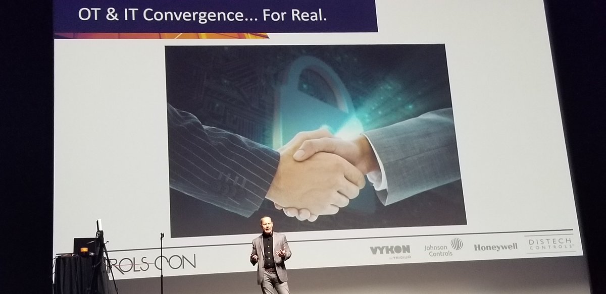 optigonetworks's tweet image. Great talk from @KSmithTridium on IT and OT convergence! @ControlsCon #ControlsCon 2019