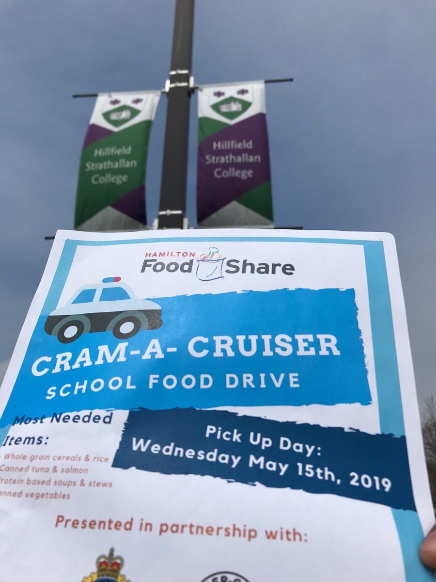 Hey <a href="/HillStrath/">HillfieldStrathallan</a>, We're so excited that you've joined the <a href="/HFShare/">Hamilton Food Share</a> #CramACruiser #challenge!  Thank you for your support.  #community #HamOnt