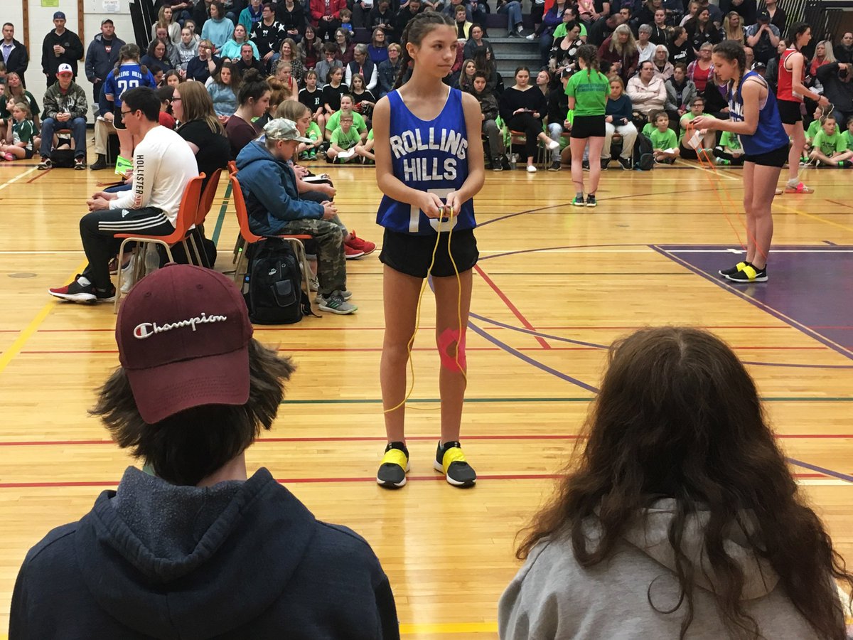 TLDSB's tweet photo. Nearly 700 students from 20 TLDSB schools skipped their hearts out today at I.E Weldon Secondary School for the annual skipping competition. #TLDSBskips https://t.co/WDxFVsqHpE