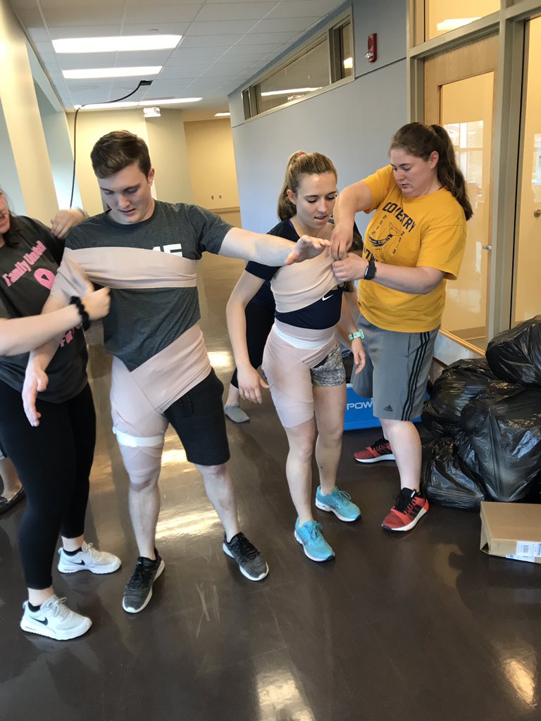 ZipsSportsMed's tweet photo. Recap of AT Olympics: speed taping, Russian taping, partner taping, emergency care relay, stool races and an athletic training relay!  It was a fun filled day of inter squad activities! Thank you everyone who attended and a big shout out to the SATO officers for making it happen! https://t.co/44HdbnQqvs
