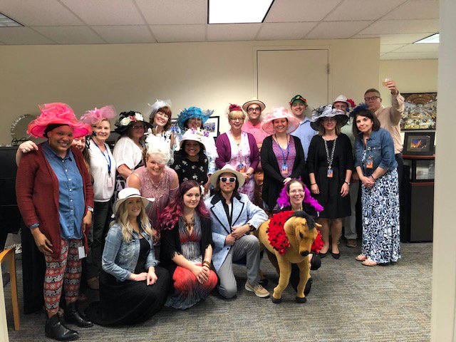 advancepartners's tweet photo. We are celebrating Derby Day a few days early here! #DerbyDay2019 https://t.co/xZT2GClEx3