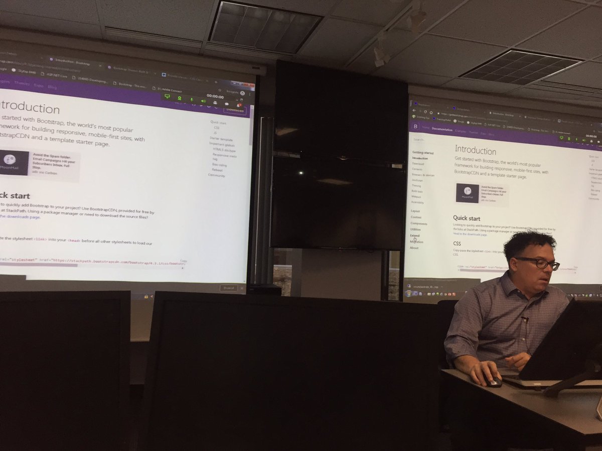 typical_andre's tweet image. Learning how bootstrap and SASS works in a .NET Core App with @LearningTree #Ltrerox