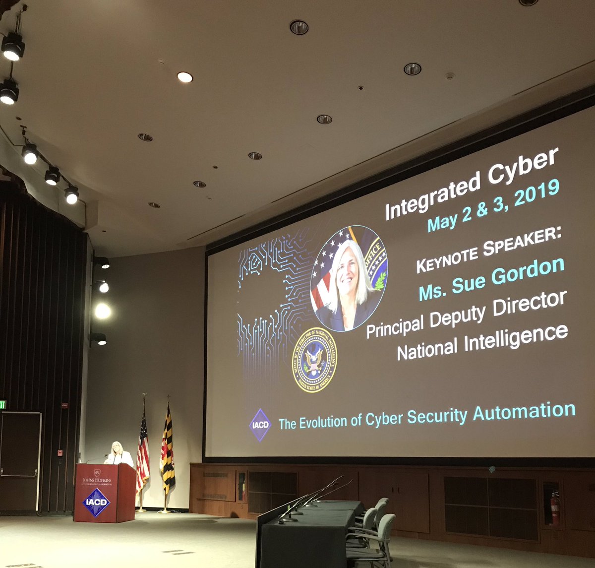 linhnguyen42's tweet image. Fantastic keynote at @IACD_automate’s Integrated Cyber event by @ODNIgov’s PDDNI Sue Gordon—she’s kind of a big deal. 👸🏻💪🏻 #cybersecurity #IACDautomate #womanup