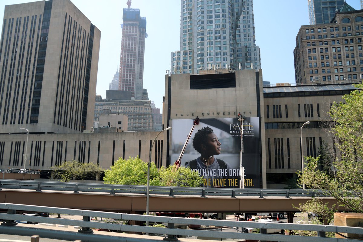 Pace University Haven T You Heard Taliah Stanley 21 Is A Big Deal In New York Check Out The New Face Of Paceu On The Frankfort Street Side Of One Pace