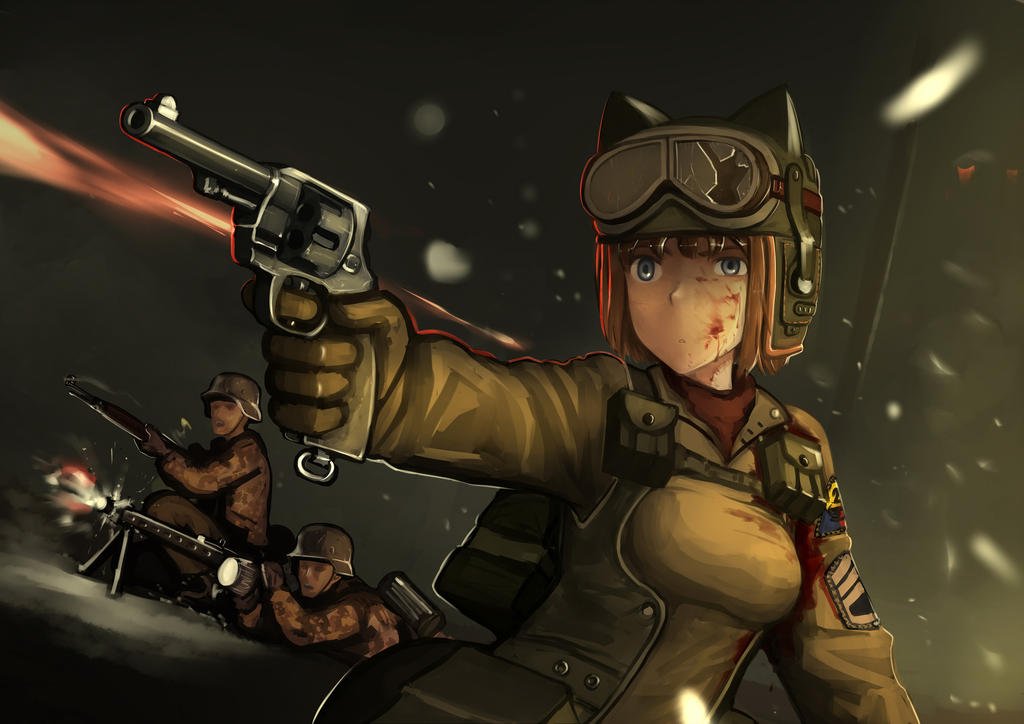 Katze_Kii's tweet photo. "Asses in gear ladies. The war won't win itself!"
The battle continues to rage on, men dropping left and right on both sides. Gradually the squad also thins out to just the Staff Sergeant and you.
#OpenRP
#WW2RP https://t.co/BbvCyOYARe
