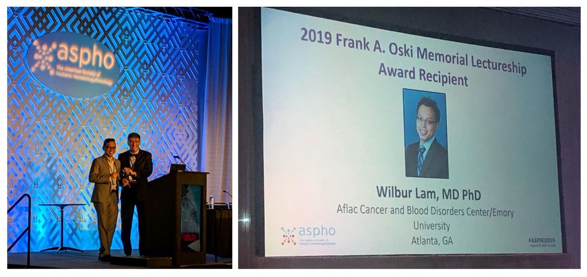 Douglas K. Graham (@douglaskgraham) on Twitter photo Congratulations <a href="/WilburLam/">Wilbur Lam</a> on receiving the 2019 Frank A. Oski Memorial Lectureship. #ASPHO2019 #AflacCancerCenter Congratulations <a href="/WilburLam/">Wilbur Lam</a> on receiving the 2019 Frank A. Oski Memorial Lectureship. #ASPHO2019 #AflacCancerCenter
