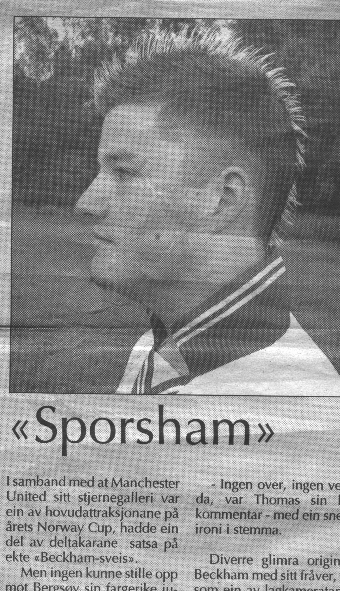 Happy Birthday to the legend and genius player David Beckham. This was my tribute in 2002!       
