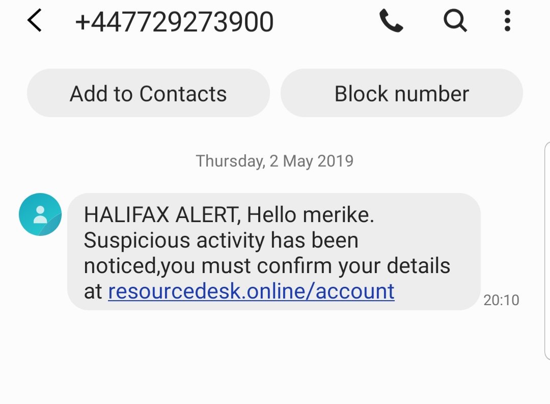 Blackonians's tweet photo. @AskHalifaxBank is this Halifax or fraud? https://t.co/8DCU7RPLha