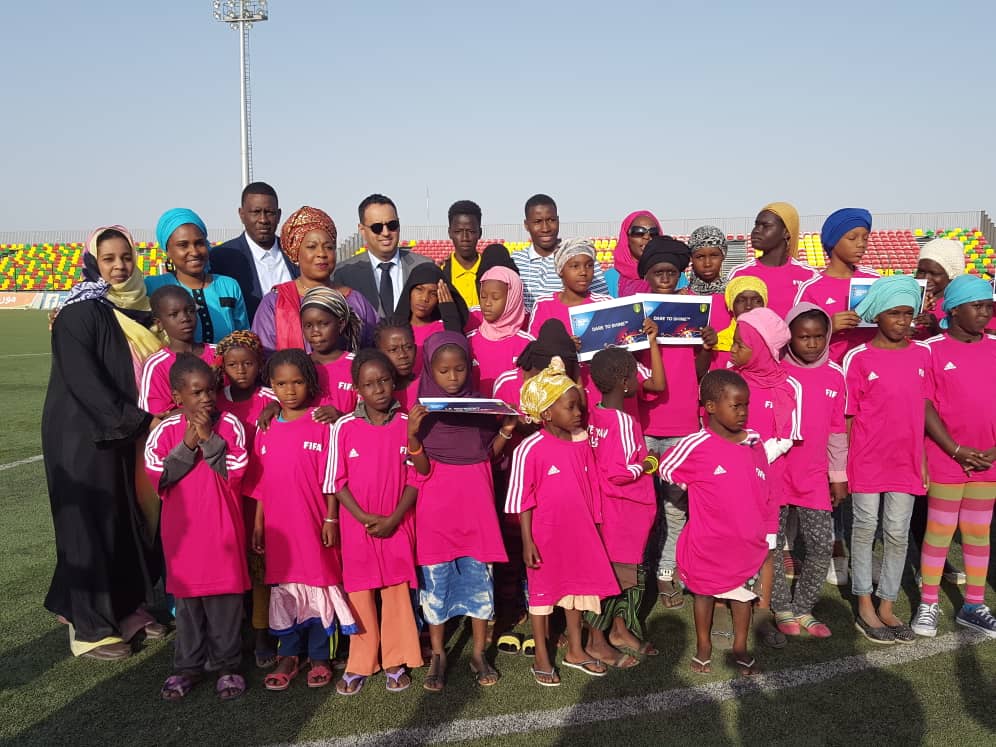 apefas's tweet photo. Une fois de plus Apefas Mauritanie a était honoré de participer au niveau l'estade cheikh ould Boidiya de l'arrivé de deux ambassadeur des J.O #paris2024 frederic #adjiwanou et Marvin #esor un grand honneur de voir présente La Secrétaire général de FIFA Madame fatma samoura https://t.co/bt7Aye2Afm