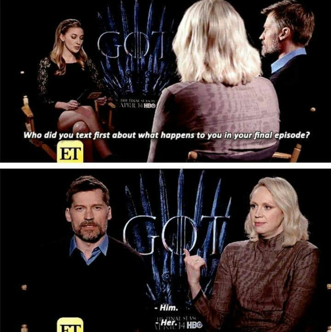 when your otp in canon is also your rps pairing   #got  #nikolajcosterwaldau  #gwendolinechristie