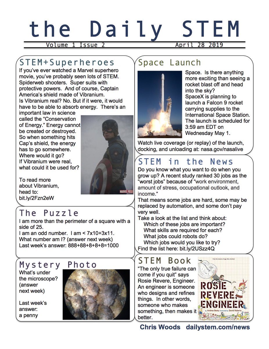 dailySTEM Chris Woods tweet media