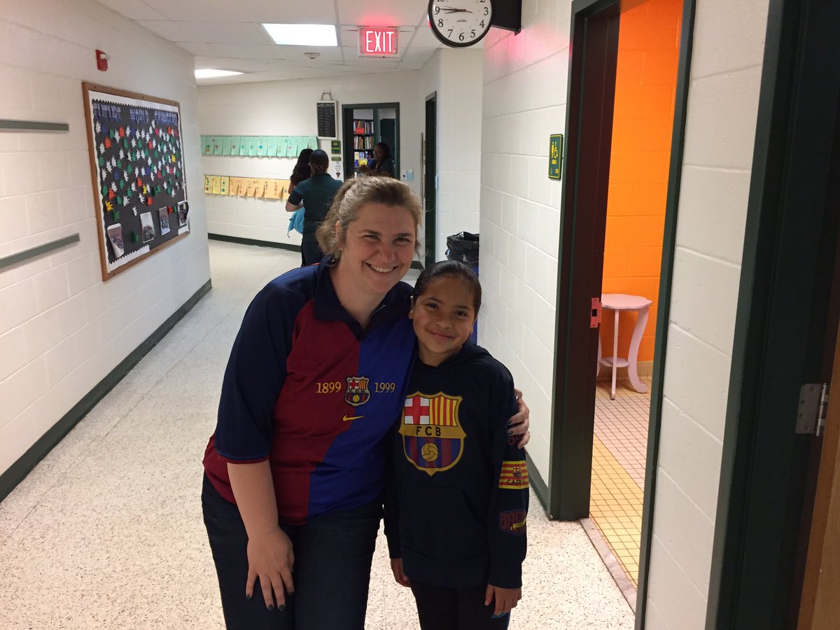 When your soccer team is playing one of your students’ soccer team what do you do but make it part of learning. We talked all about statistics, probability and even had a little friendly competition in which I had to wear her team’s jersey!