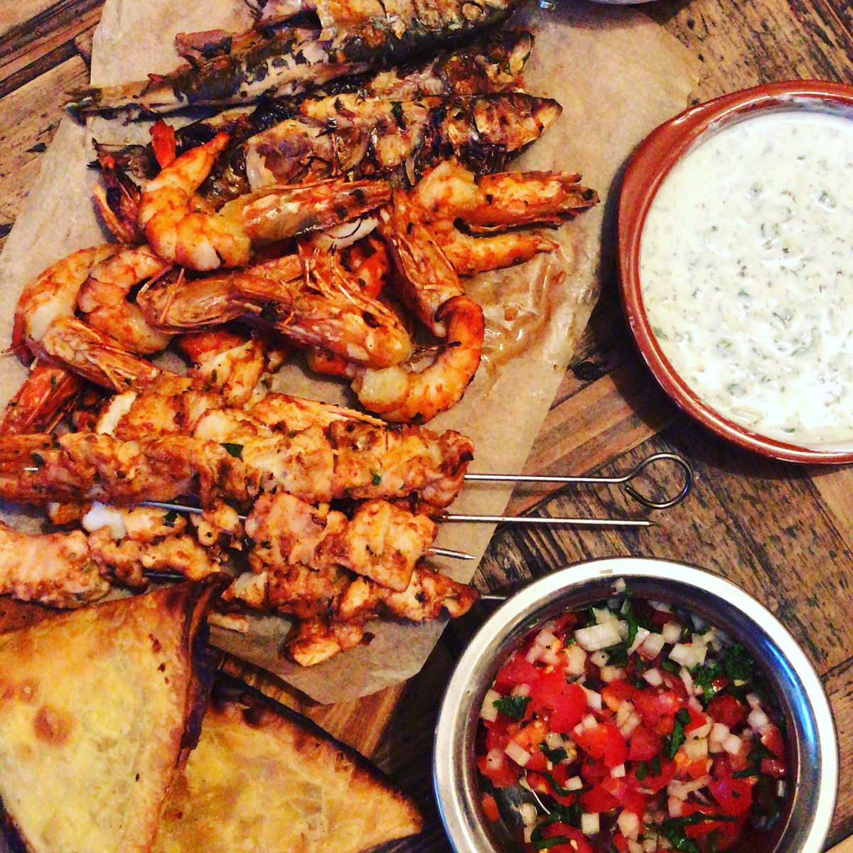 MrChris_C's tweet photo. Loving the weather recently so in homage to what’s to come in June &amp; a possible meat overload,  I thought I’d have a pop at some Indian inspired BBQ’d fish #BBQ https://t.co/xaDLKgXruz