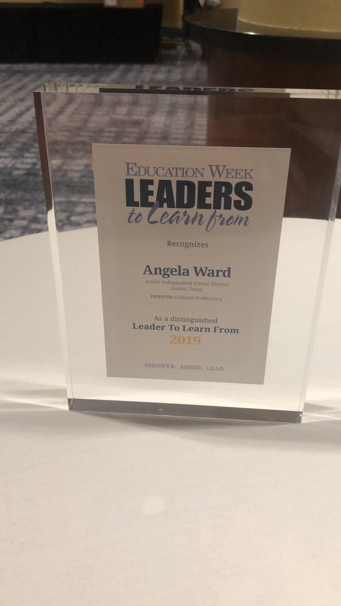 So honored to receive this recognition. Thanks  <a href="/educationweek/">Education Week</a> for recognizing the need to lift the Equity conversation! #AISDEquity #CourageousConversation @edweekevents <a href="/AustinISD/">Austin ISD</a> <a href="/aisdparents/">AustinISD Parent Engagement Support Office</a>